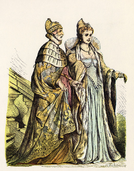 VENEZIA DOGE E DOGARESSA XVI SECOLO