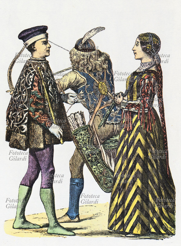COSTUMI Signore di Rimini, Arciere del 1488 e Beatrice d\