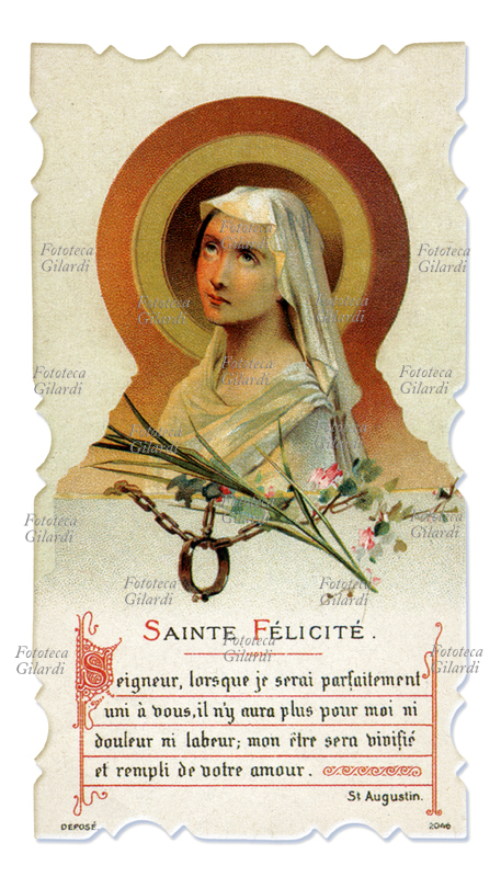 SANTA FELICITA martirizzata con Santa Perpetua (Cartagine, 7 marzo 203) sotto l\