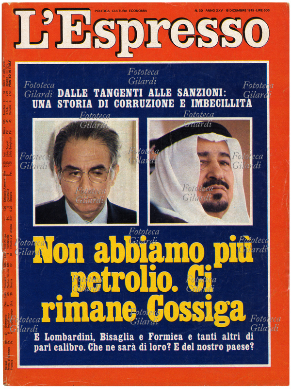 GIORNALI Copertina del settimanale di politica, cultura, economia L\