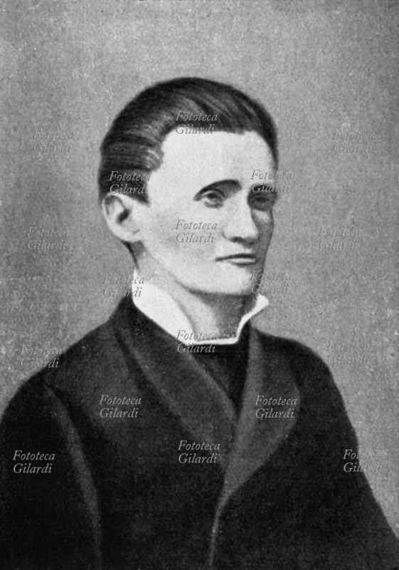 Alessandro CRUTO (18 marzo 1847 – 15 dicembre 1908) inventore e imprenditore italiano. I suoi studi sul carbonio, inizialmente improntati alla ricerca di un metodo per creare diamanti artificiali, lo portarono invece a realizzare un sottilissimo filamento di grafite, ideale per la produzione di lampade a incandescenza. Ritratto, Italia XIX secolo