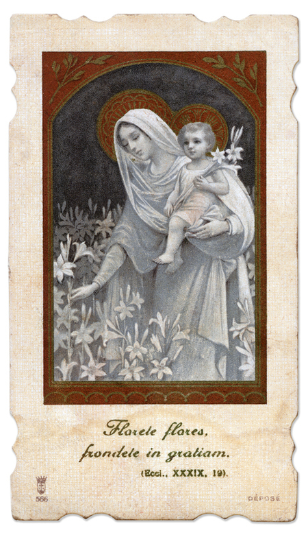 MADONNA AND CHILD JESUS u200bu200b WHITE LILIES