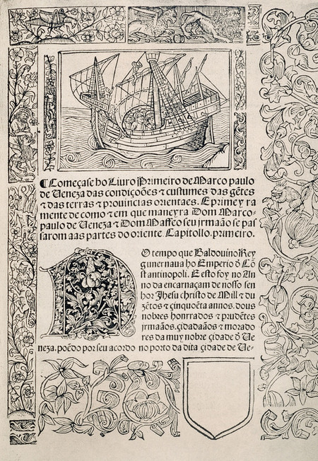 PAGINA DAL MILIONE DI MARCO POLO PAGINA DAL MILIONE DI MARCO POLO