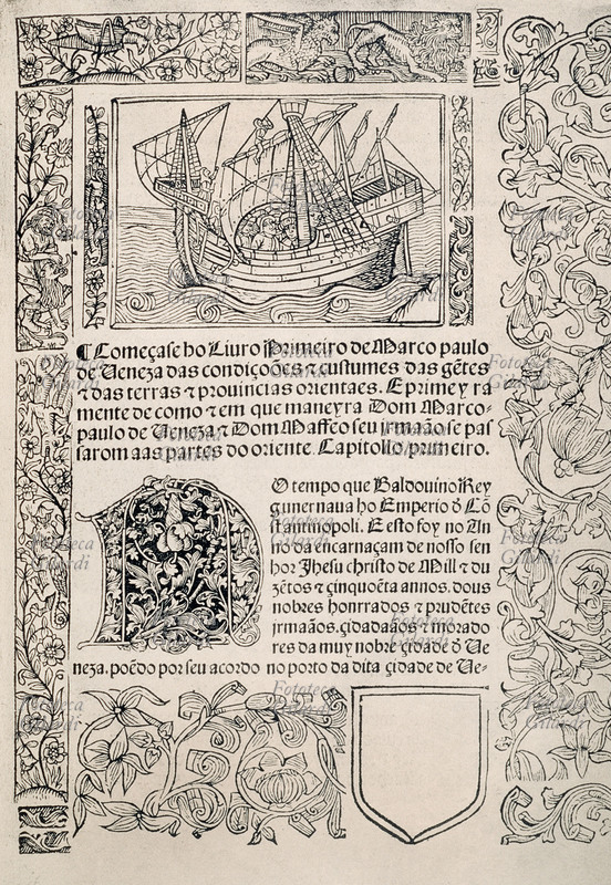 Marco POLO (1254-1324) Il Milione, la più antica edizione a stampa portoghese, XV secolo