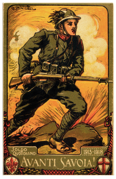 CARTOLINA CELEBRATIVA ESERCITO ITALIANO 1915 1918 CARTOLINA CELEBRATIVA ESERCITO ITALIANO 1915 1918