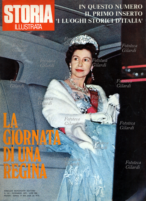 ELISABETTA II (21 aprile 1926 – 8 settembre 2022) Copertina del giornale periodico "Storia Illustrata" dedicata alla Regina d\