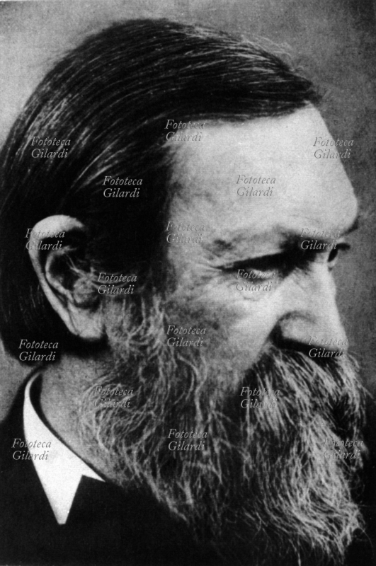 Ernst MACH (18 febbraio 1838 – 19 febbraio 1916) fisico e filosofo austriaco, neuroscienziato ante litteram. Dalle sue teorie nacque il neopositivismo. Come fisico si occupò della teoria del calore e di aereodinamica. Ritratto fotografico, Austria, XX secolo