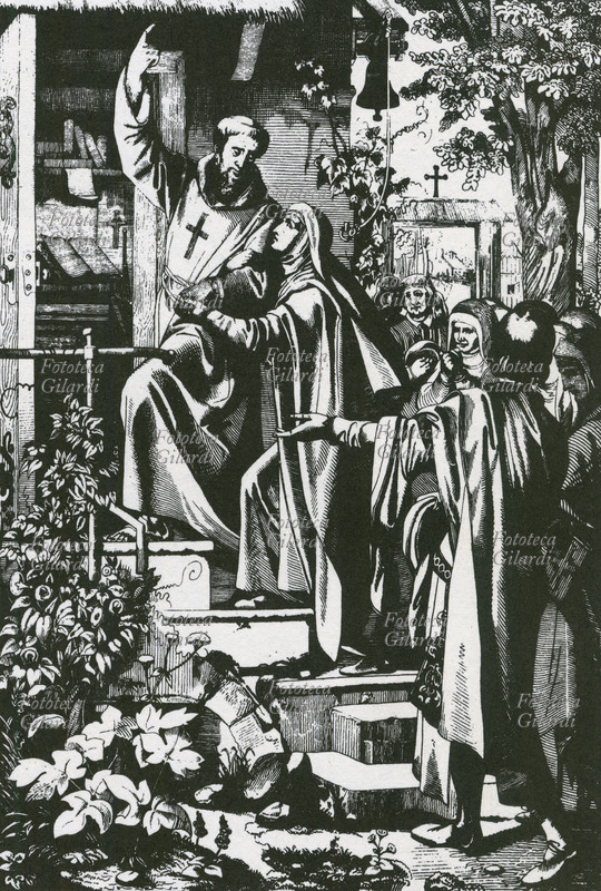 Pietro ABELARDO (1079-1142) - Abelardo pone Eloisa come badessa del Convento del Paracleto. Il filosofo e teologo francese si innamorò della sua allieva e, dopo averne avuto un figlio (Astrolabio), la sposò in segreto. In seguito per questo fu punito con l\