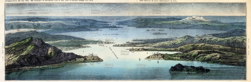 STRETTO DEI DARDANELLI, veduta a volo d\