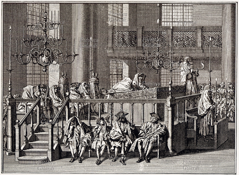 EBRAISMO Celebrazione del Capodanno religioso in una sinagoga tedesca con il suono rituale dello Shofar, antico strumento ricavato da un corno di ariete o stambecco. Il Rosh haShana cade il primo giorno del mese ebraico di Tishri, corrispondente a una data (variabile secondo l\