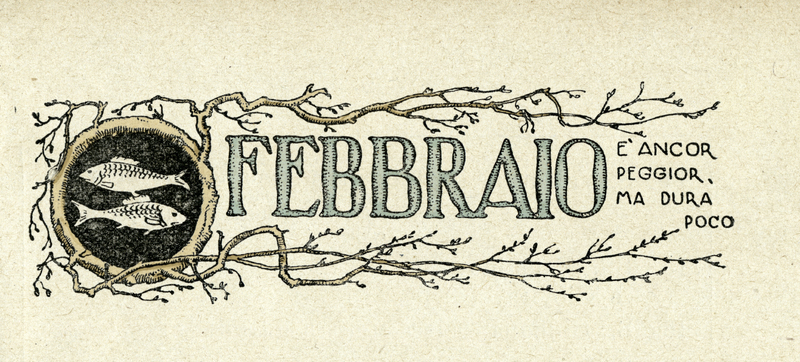 FEBBRAIO ALLEGORIA DA CALENDARIO FEBBRAIO ALLEGORIA DA CALENDARIO