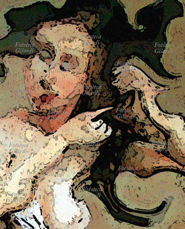 Ando GILARDI (1921 - 2012) La bella invetriata che si pettina (RitrattoPettina), d\