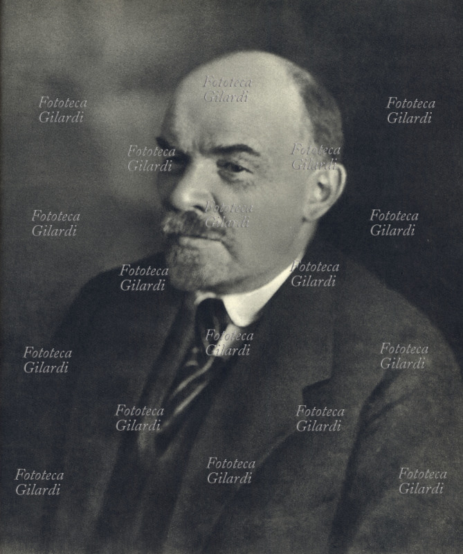 LENIN Vladimir Ilic Lenin (1870-1924) ritratto fotografico. Mosca, 1922