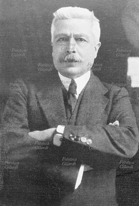 Vittorio Emanuele ORLANDO (19 maggio 1860 – 1º dicembre 1952), politico e giurista italiano ritratto quando era presidente del Consiglio dei Ministri. Italia, 1917.