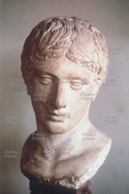 ANTICA GRECIA Testa di Herakles, nome greco dell\