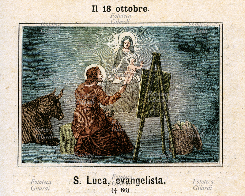San LUCA evangelista (9 circa - 18 ottobre 93 circa) venerato come santo da tutte le Chiese cristiane, tradizionalmente indicato come autore del Vangelo secondo Luca e degli Atti degli Apostoli, il terzo ed il quinto libro del Nuovo Testamento. E\