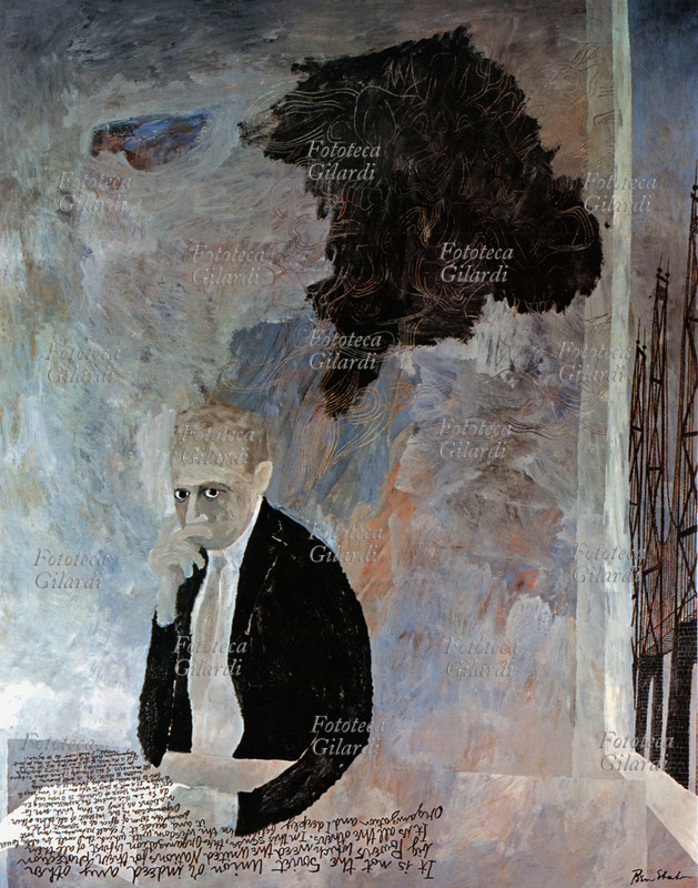 Ben SHAHN (12 settembre 1898 – 14 marzo 1969), pittore statunitense, ritratto di Dag Hammarskjöld (29 luglio 1905 – 18 settembre 1961). Il diplomatico, economista, scrittore e pubblico funzionario svedese fu segretario generale dell\