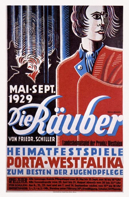 SCHILLER MANIFESTO PER I MASNADIERI 1929