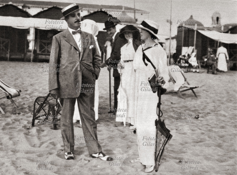 Giacomo PUCCINI (1858-1924) a Viareggio con un\