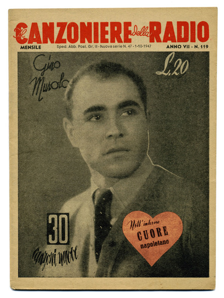 CANZONIERE DELLA RADIO 1947 CUORE NAPOLETANO CANZONIERE DELLA RADIO 1947 CUORE NAPOLETANO
