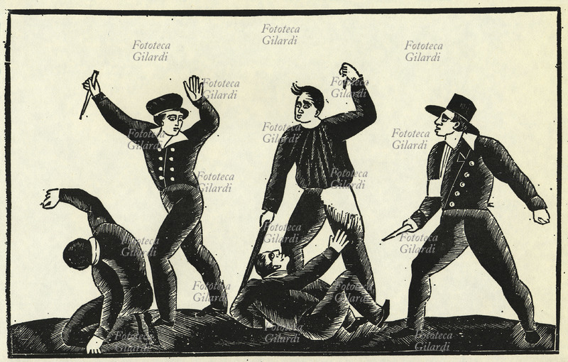 DELITTO Canard, foglio volante. Pubblicazione popolare che raccontava episodi raccapriccianti di cronaca nera o fatti strani, composta di un solo foglio dove oltre al testo c\