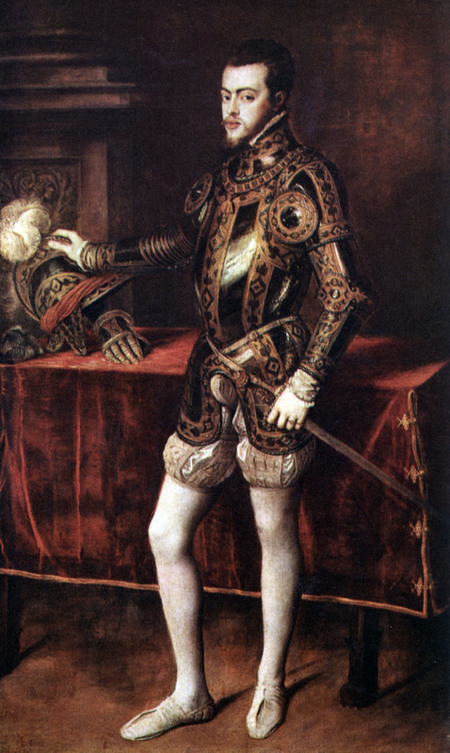 FILIPPO II STAMPA DA DIPINTO