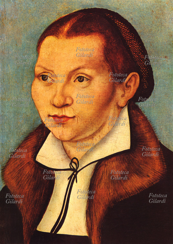 Lucas CRANACH (1472-1553) Caterina Bora, moglie di Martin Lutero. Olio su tela, 1529