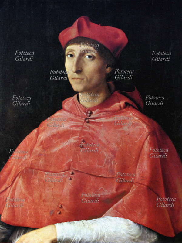 Raffaello SANZIO (1483-1520) Ritratto di cardinale, 1510 - 1511