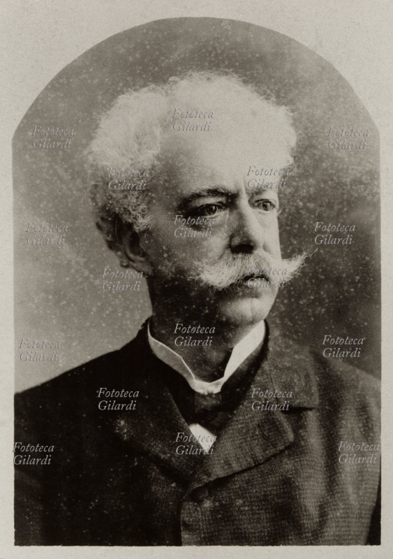 Edmondo DE AMICIS (1848-1908) scrittore, giornalista e insegnante italiano. Ritratto dal fondo \