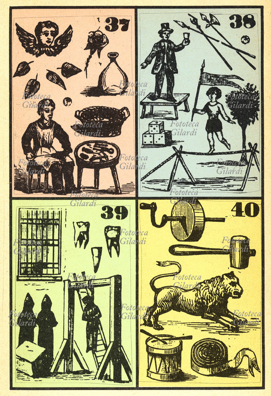 SMORFIA Tavola che illustra l\