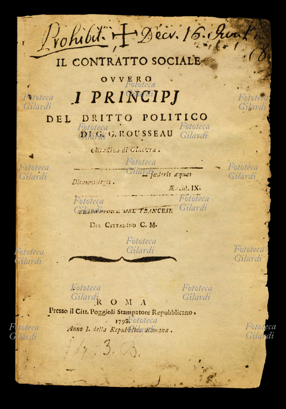 Jean Jacques ROUSSEAU (1712-1778) frontespizio de \
