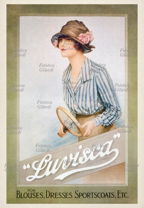 MODA "Luvisca", marchio registrato per la seta artificiale prodotta da Courtaulds, in questo caso utilizzata per l\