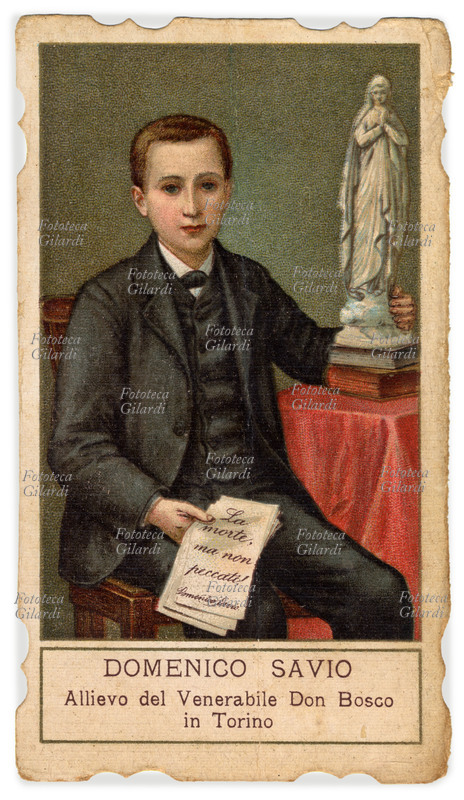 DOMENICO SAVIO (1842-1857) Immagine del Santo bambino, quando fece la Comunione all\