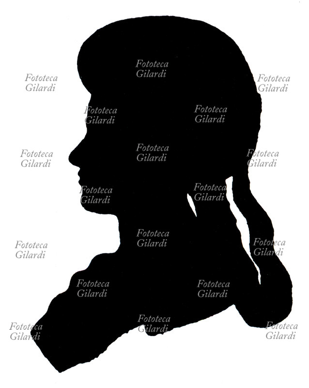 MOZART Cherubino. Silhouette raffigurante il personaggio dell\