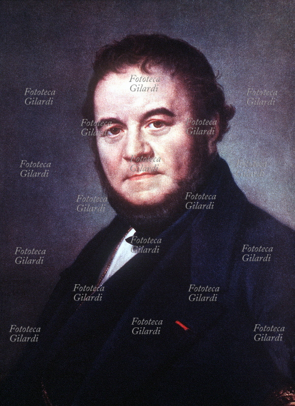 STENDHAL (Marie-Henri Beyle, 23 January 1783 – 23 March 1842), French writer, portrayed by the Swedish painter Olof Johan Södermark (11 March 1790 – 15 October 1848). France 1840.