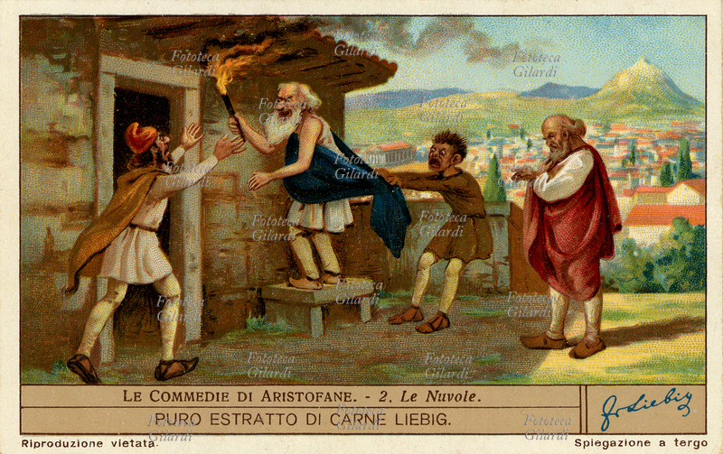 ARISTOFANE (2) Le nuvole. Commedia rappresentata nel 423 a.C. esemplifica l\