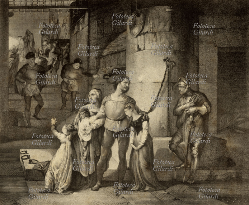 CARMAGNOLA (Francesco da Bussone known as Carmagnola, 1380-1432) Italian nobleman, leader and captain of fortune; supreme commander of the troops of the Serenissima, on 5 May 1432 he was executed in full view of his wife and daughters by order of the Venetian Senate, on charges of treason in favor of his former patrons of the Duchy of Milan. Alessandro Manzoni took inspiration from his figure for his first tragedy \