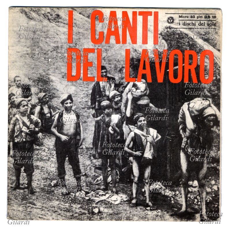 CANTI POPOLARI Copertina del disco \