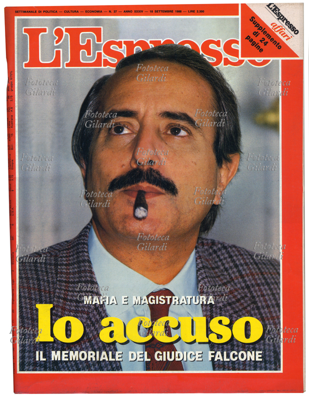 Giovanni FALCONE (1939-1992) Copertina del settimanale L\