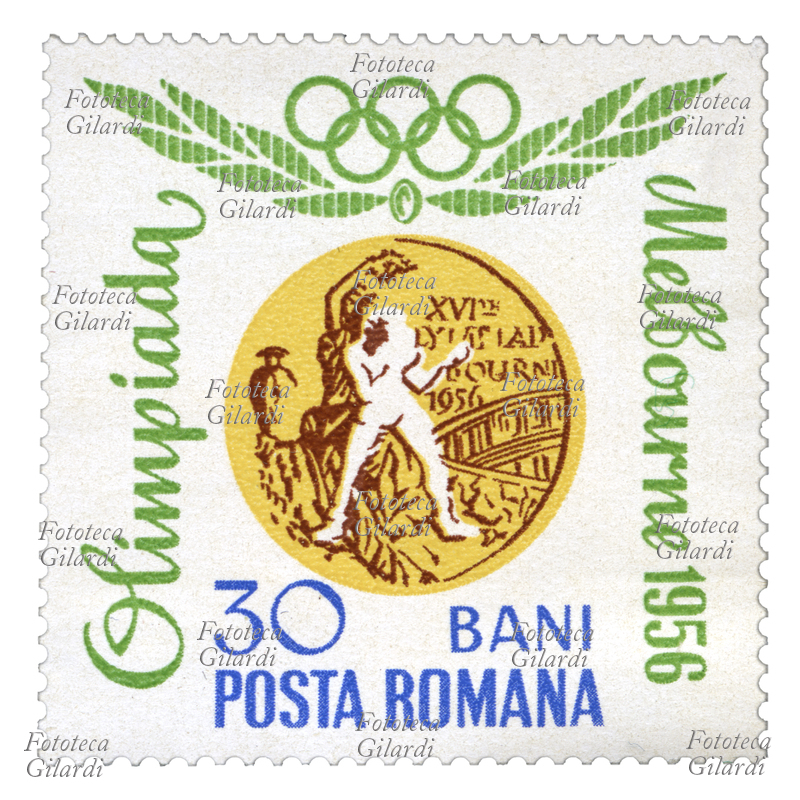 PUGILATO Francobollo della serie "Giochi Olimpici: medaglia d\