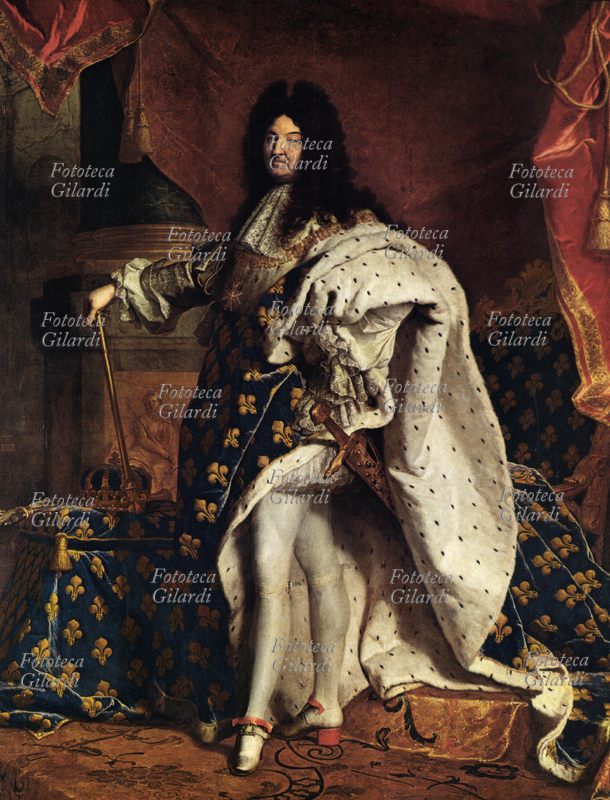 Hyacinthe RIGAUD (1659-1743). Ritratto di Luigi XIV, olio su tela, 1701