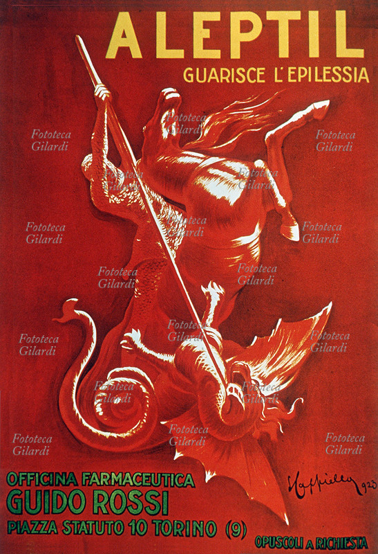 MANIFESTO pubblicitario di Leonetto Cappiello (9 aprile 1875 – 2 febbraio 1942) per il farmaco \