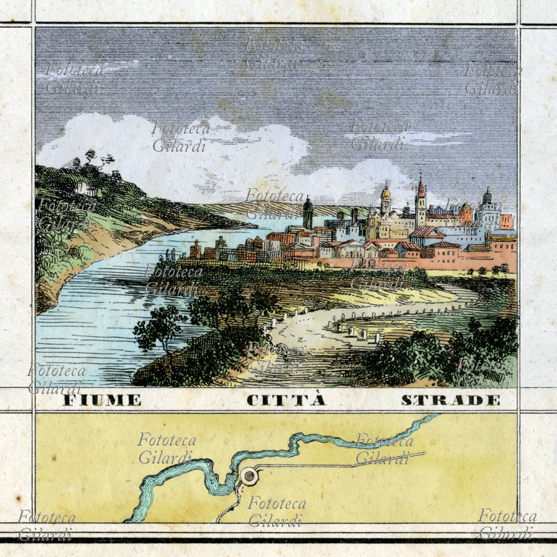 FIUME CITTÀ STRADE veduta a volo d\