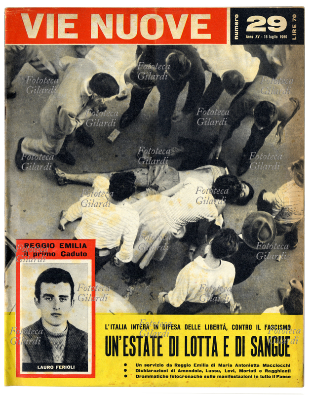 VIE NUOVE strilli di copertina: "L\