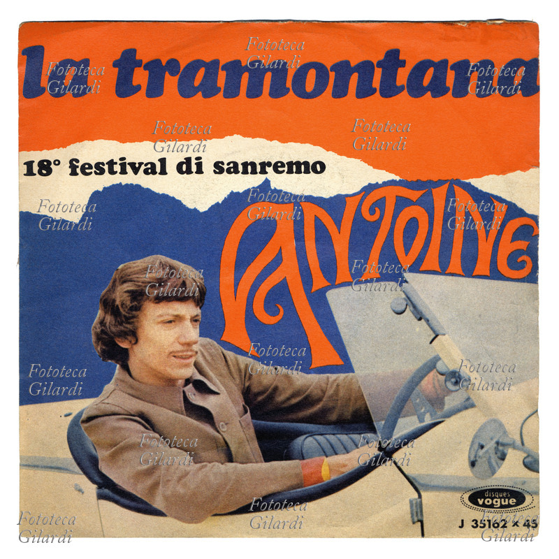 STORIA DELLA CANZONE, musica leggera. Copertina del disco 45 giri \