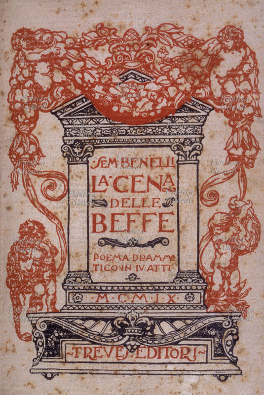 Sem BENELLI (12 agosto 1877 – 18 dicembre 1949) Copertina della prima edizione de \