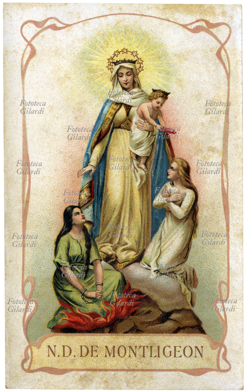 MADONNA Nostra Signora di Montligeon, Liberatrice delle anime del purgatorio. L\
