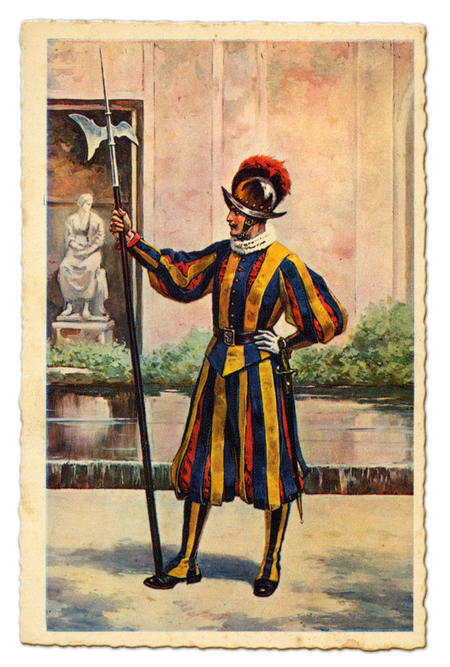 GUARDIA SVIZZERA DIVISA MEZZA GALA GUARDIA SVIZZERA DIVISA MEZZA GALA
