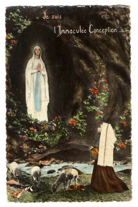 THE APPARITION OF MADONNA TO BERNADETTE