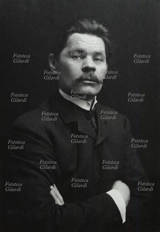 Maksim GORKIJ (1868-1936) scrittore russo. Ritratto di Mishkin, dal fondo fotografico \